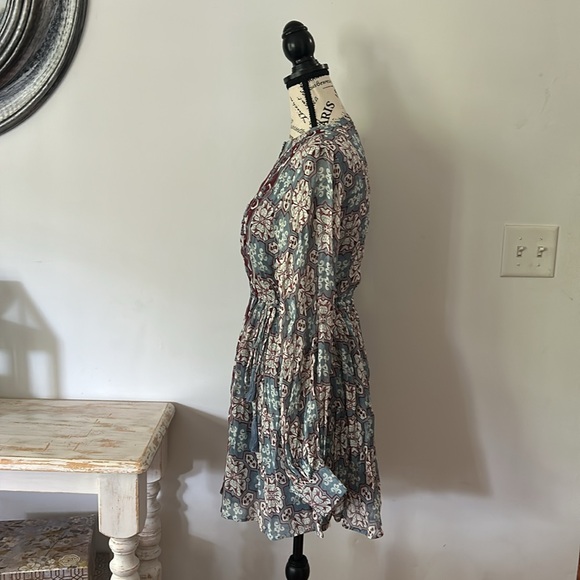 Carolina K Josefina Boho Patterned Short Dress Women's size S - Picture 6 of 10